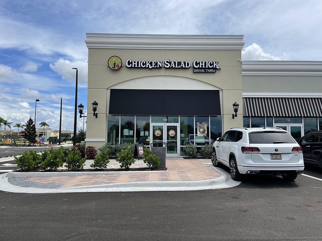 A Chicken Salad Chick location opened in Fort Myers Sept. 20 â€” one of six planned for Southwest Florida this year. The chain plans to open 50 locations nationwide, a new report from JLL found. (Courtesy photo)