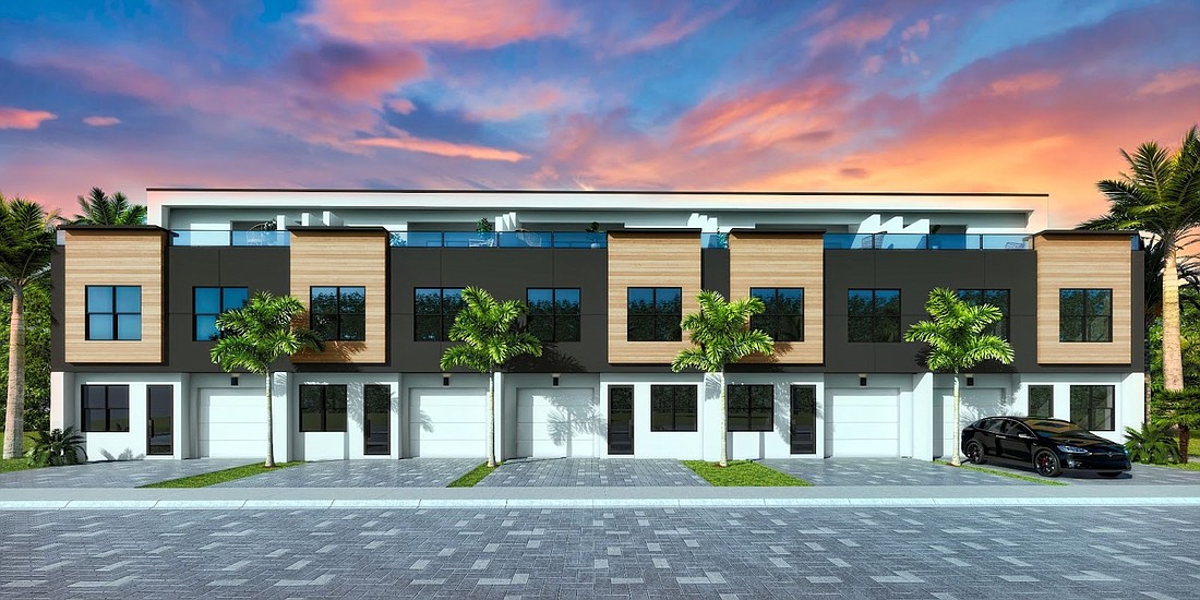 The Prosper Group, led by Jay Roberts, has begun work on a $17 million 40 luxury town home project  in Tampa suburb. (Courtesy photo)