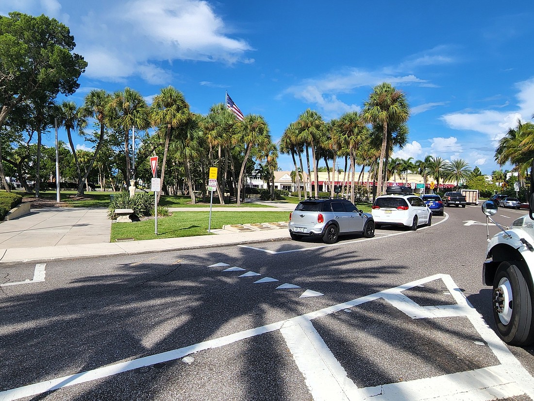 The St. Armands Business Improvement District is seeking city support and permitting of a holiday season festival in the park at St. Armands Circle. (Photo by Andrew Warfield)