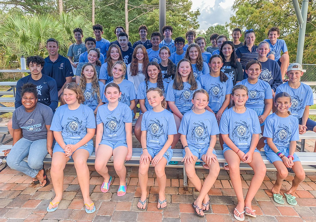 The Foundation Academy swim team has 41 members this year. Courtesy photo.