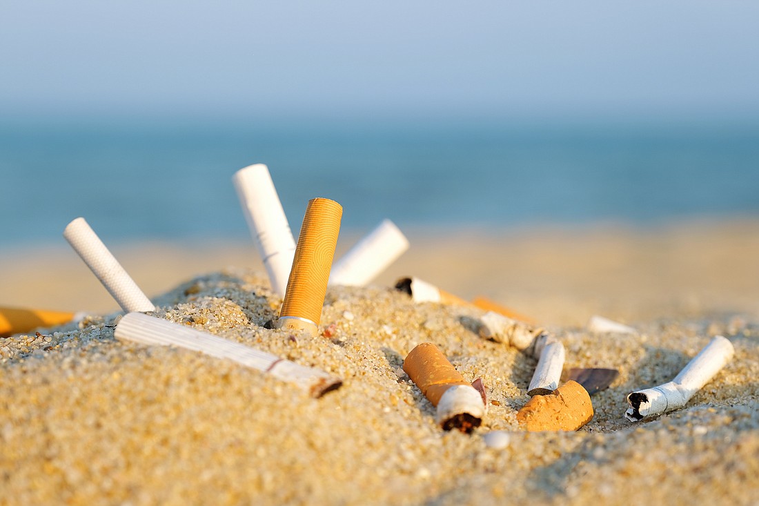 Flagler Beach City Commission passed the first reading of an ordinance banning smoking on the beach on Sept. 22. Stock photo by marina_larina at Adobe Stock
