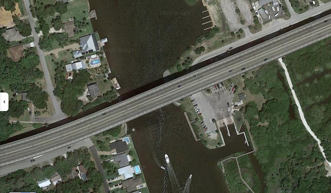 State Road 100 bridge. Image from Google Maps