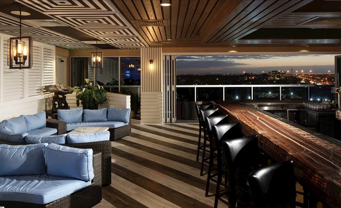 Vantage, the Karol Hotel&#39;s rooftop bar, will participate in the "Raising the Roof for Hurricane Ian Relief" event on Thursday, Oct. 6. (Courtesy photo)