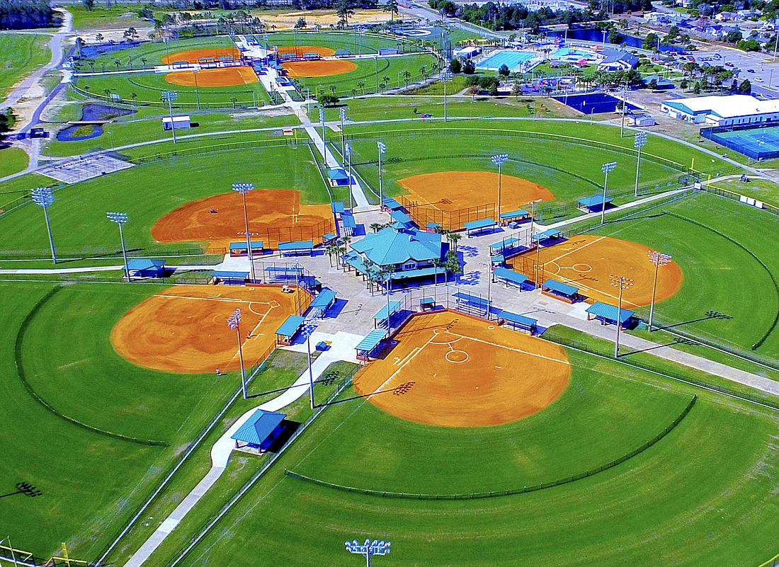 The Publix Sports Complex in Panama City Beach was built in part by Sports Facilities Companies. The company was chosen by city staff for a feasibility study for a sports complex in Palm Coast. Image from City Council documents