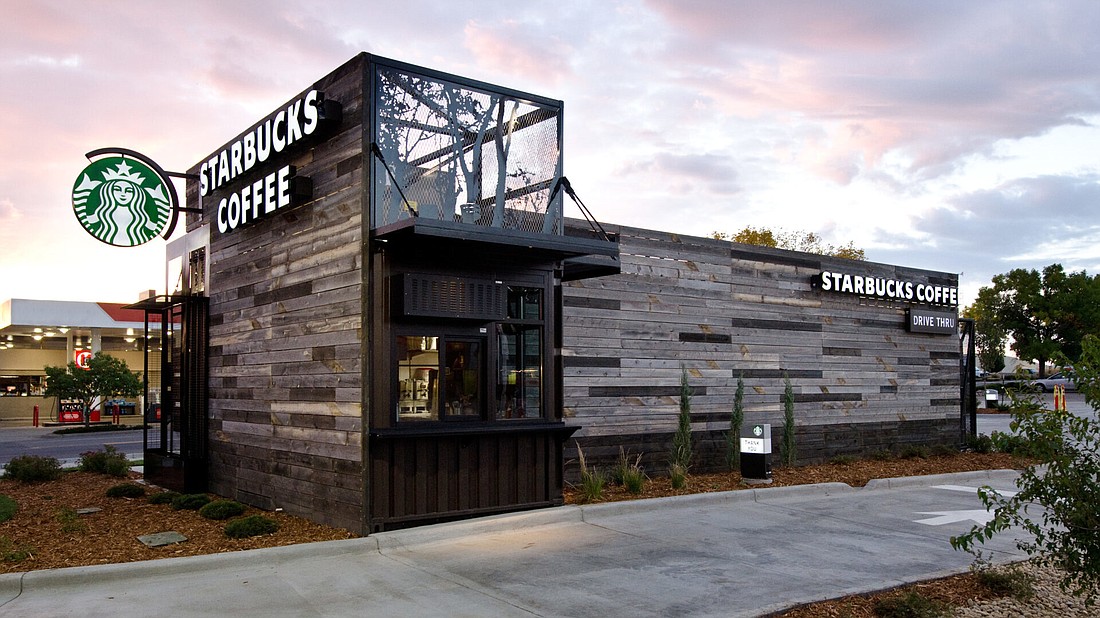 Starbucks Coffee says that 90% of its new stores will have a drive-thru.