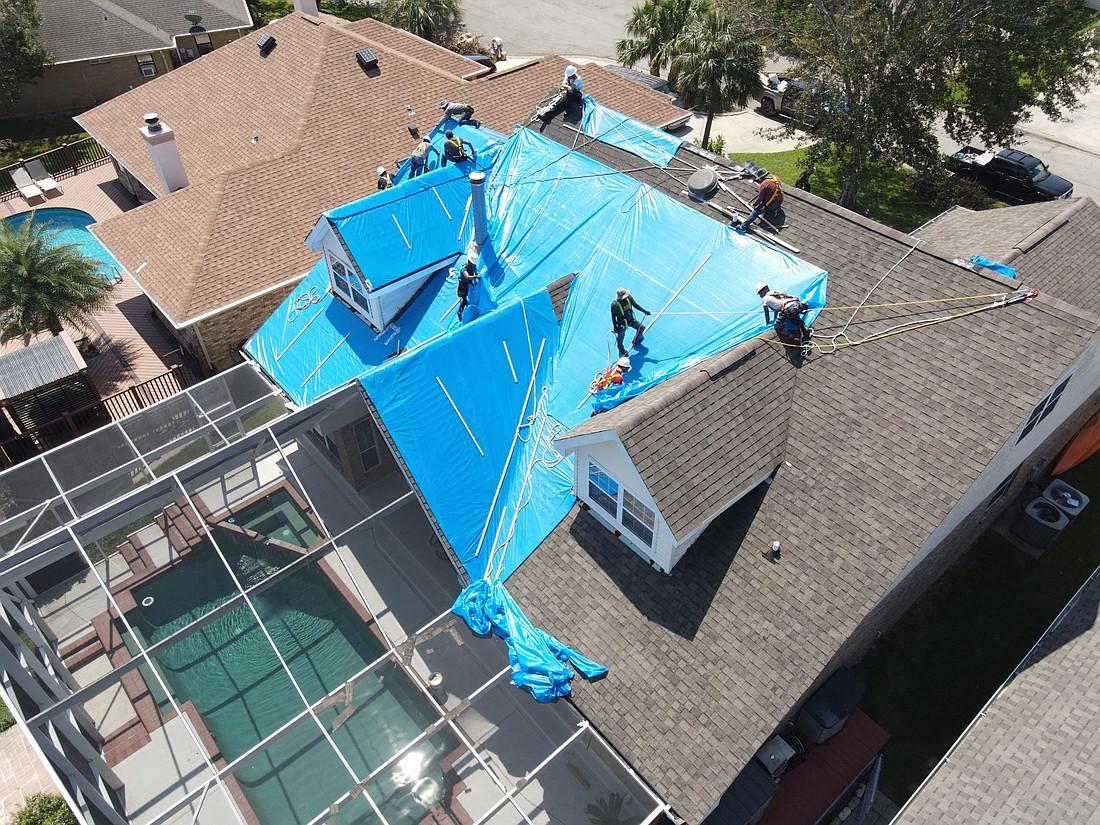 Operation Blue Roof is available to Sarasota-area homeowners through Oct. 23. The program is offered by the Army Corps of Engineers. (Courtesy Army Corps of Engineers)