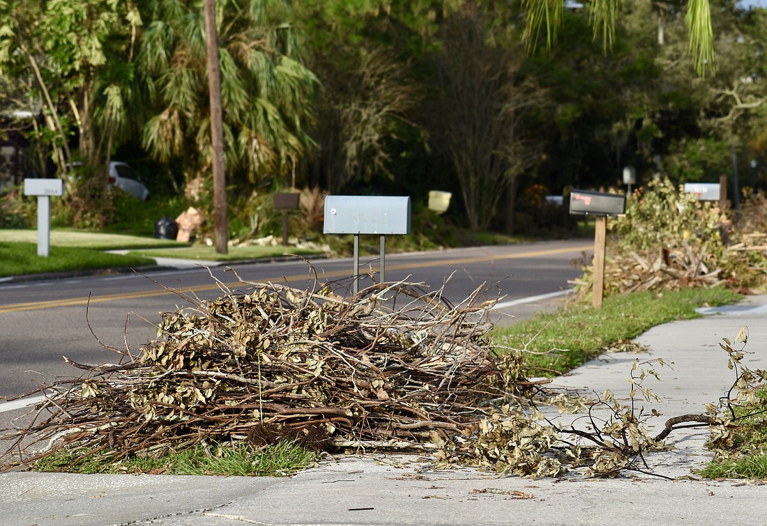 City residents are encouraged to place the remainder of debris in separated pilesÂ by the curbside this weekend in advance of the final collection pass, the city said in a release on Thursday. (Photo by Eric Garwood)