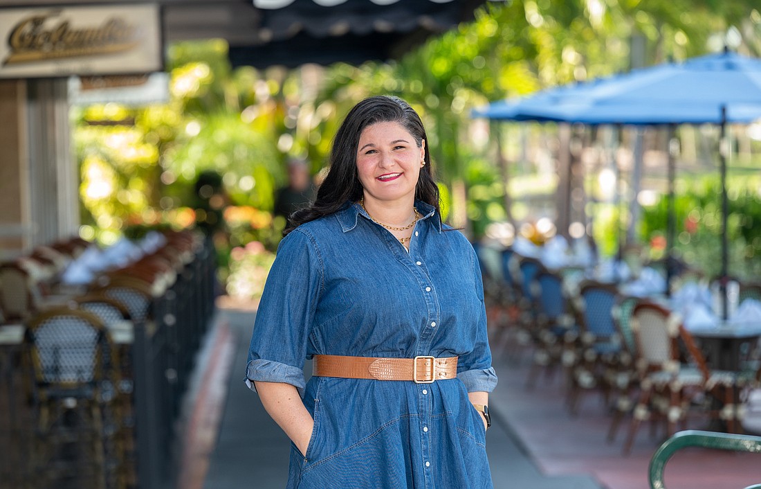 St. Armands Circle Association Executive Director Rachel Burns says her mission is to find new and innovative ways to bring people to St. Armands Circle. (Photo by Lori Sax)