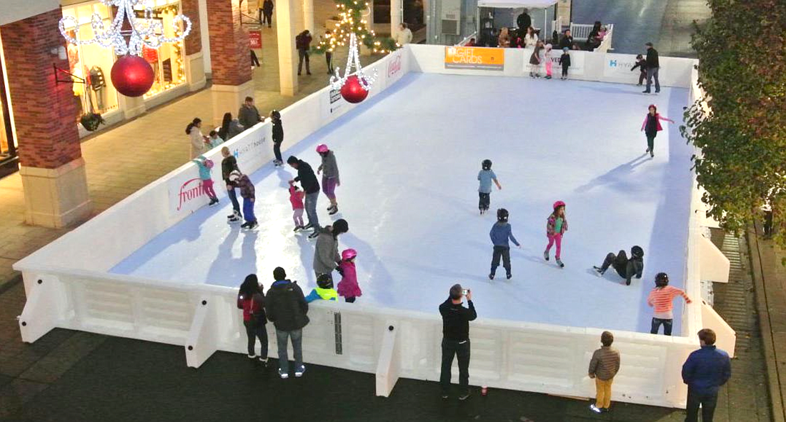 A rendering of the ice skating rink at the new St. Armands Circle Winter Spectacular.