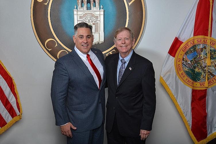 Joe Neunder and Mark Smith are the newcomers to the Sarasota County Commission. (Courtesy photo)