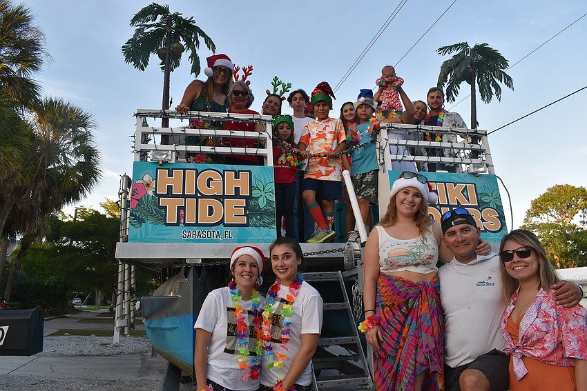 High Tide Tiki Rides wait for the start of the parade.