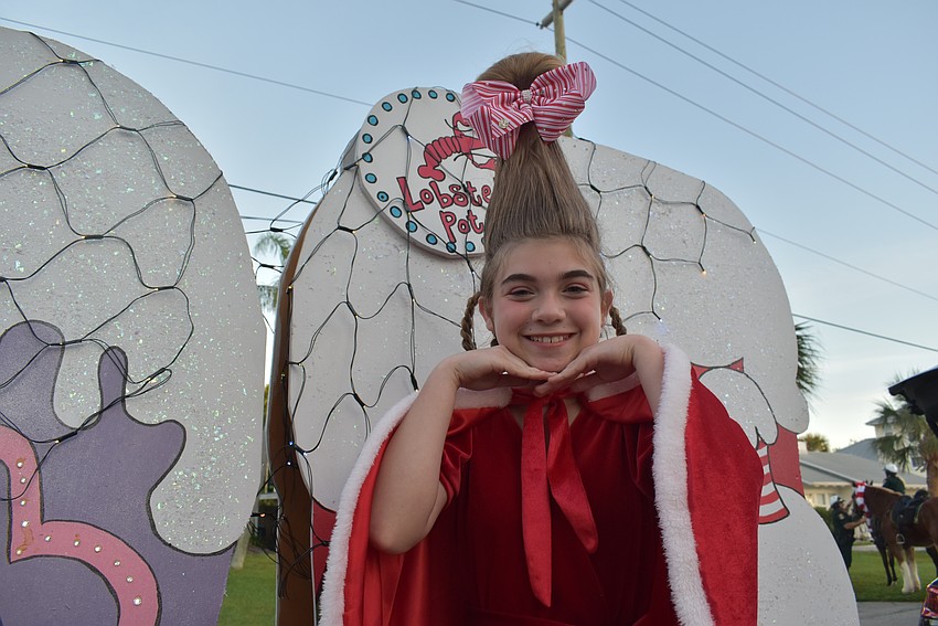 Mikayla Medeirus dresses up like a Dr. Seuss character.