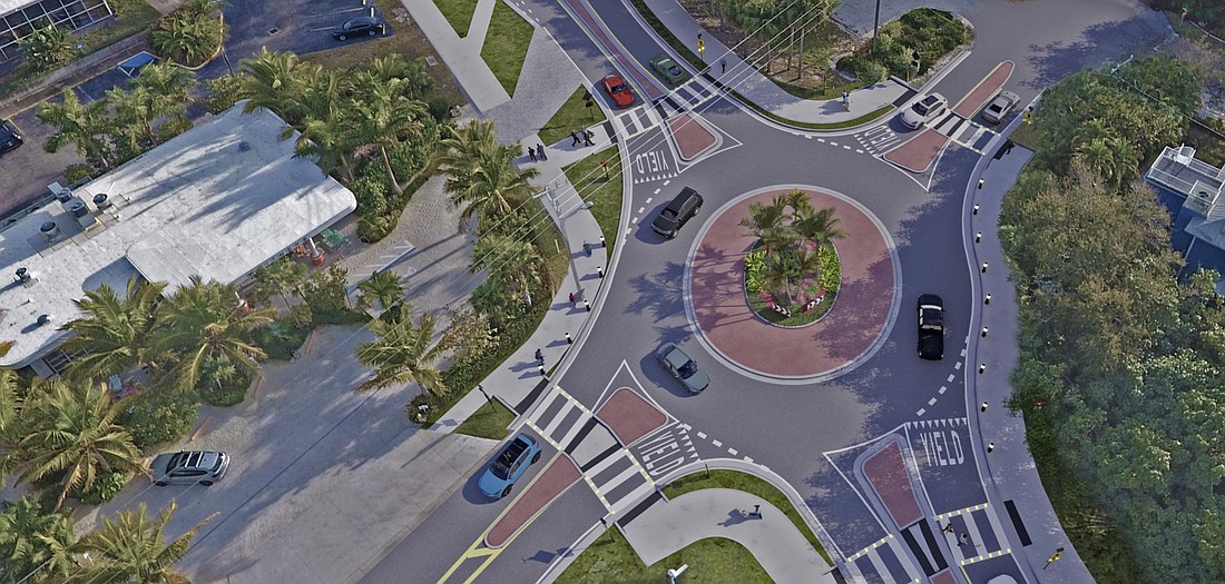 The design for the roundabout on Broadway at GMD is over 75% complete.