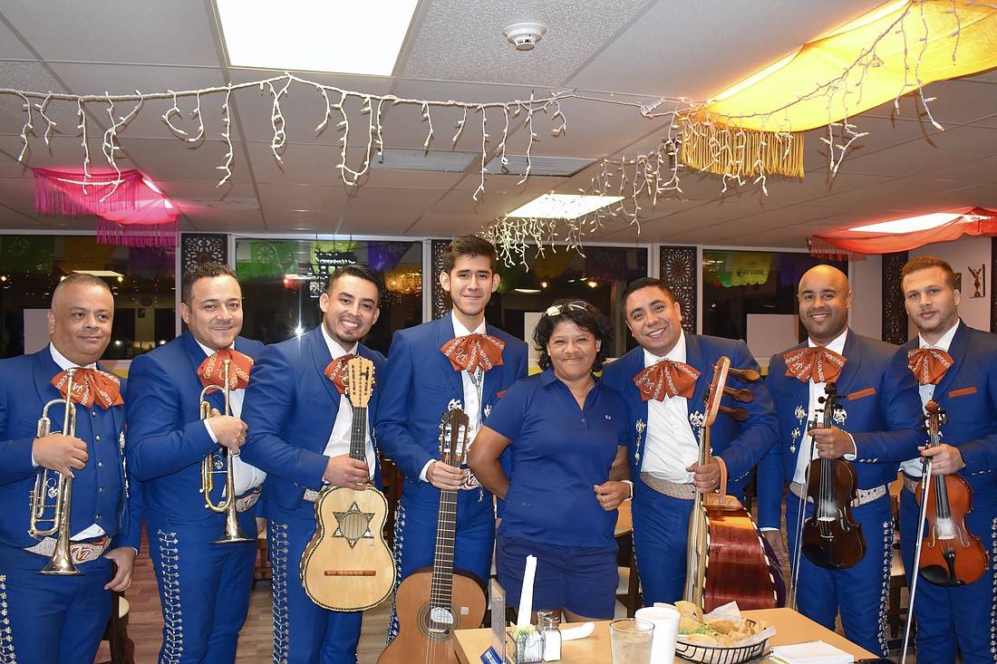 Estella Villegas front and center with Mariachi Contemporaneo. The band plays every other Wednesday for now, weekly during peak season.