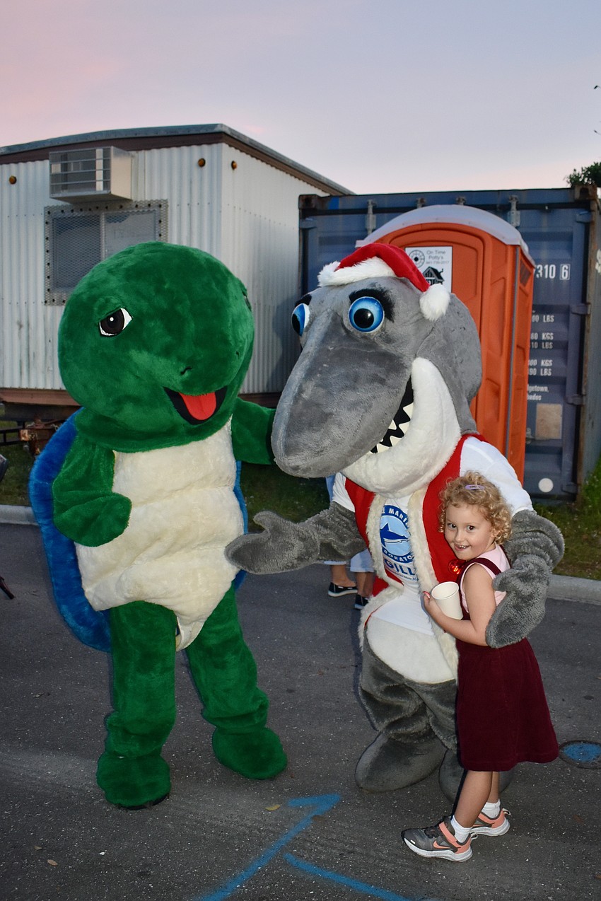 Shelley and Gilly from Mote pose with Cora Cashin.