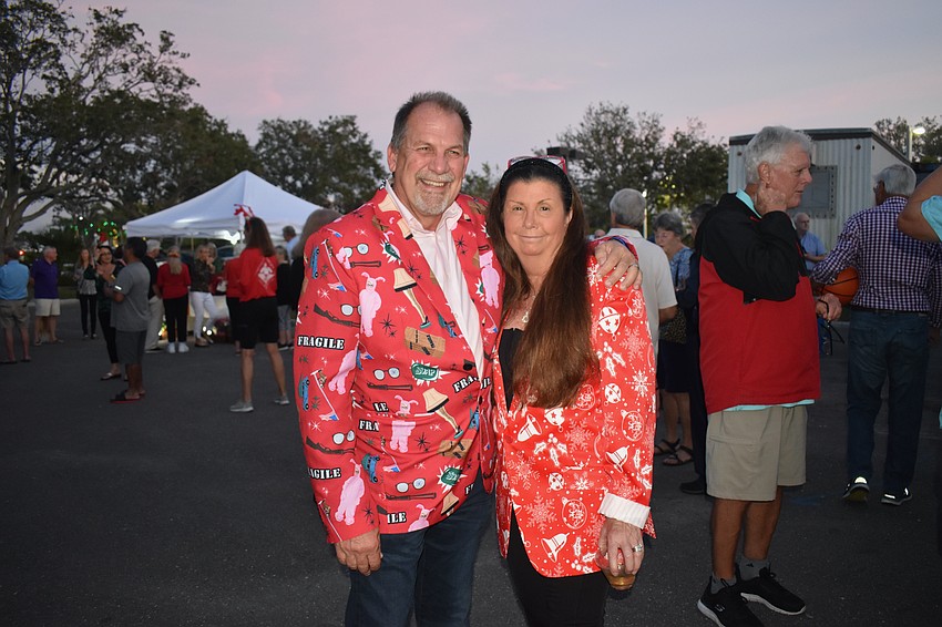 General manager of Casa Del Mar Mark Meador with his wife Donna.