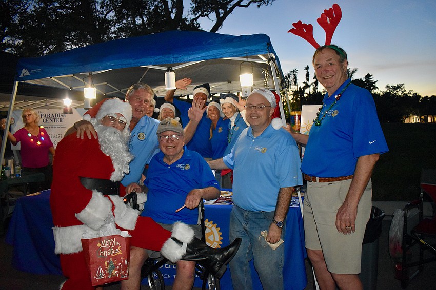 The Rotary Club of Longboat Key collects toys for vicitms of Hurricane Ian.
