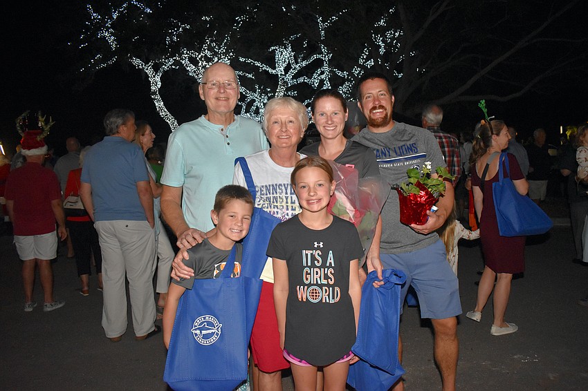 Jim and Virginia Craig with Robin, David, Austin and Addison Portman