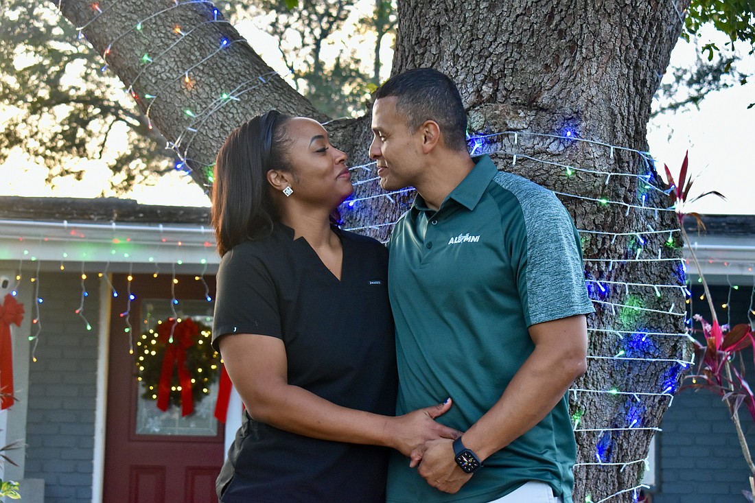 Florida Power and Light partnered with Denis V. Cooper Foundation to give Carlos Moreira and his family a surprise holiday light display.