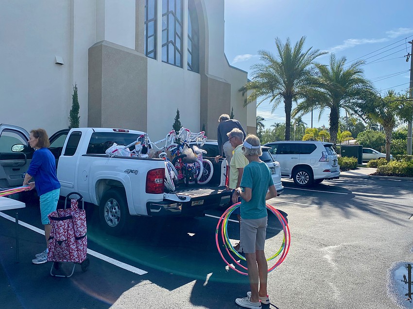 Packing up for another delivery for Our Daily Bread of Bradenton, two carloads were delivered on Saturday too.
