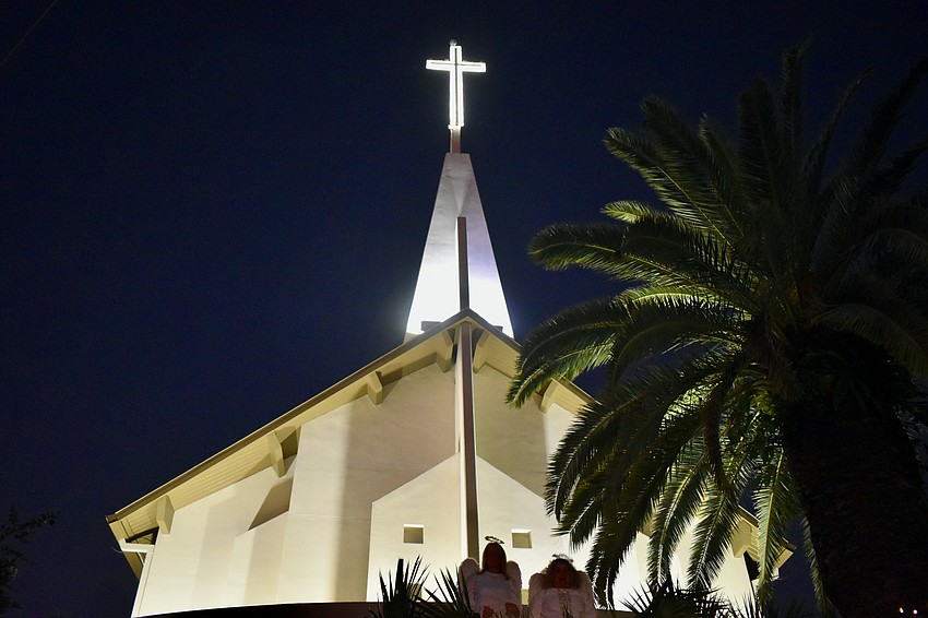 Angels at St. Armands Key Lutheran Church Friday night.