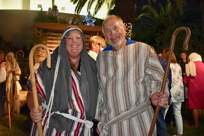 Shepherds Lucia Bauknight and Joe Whalen