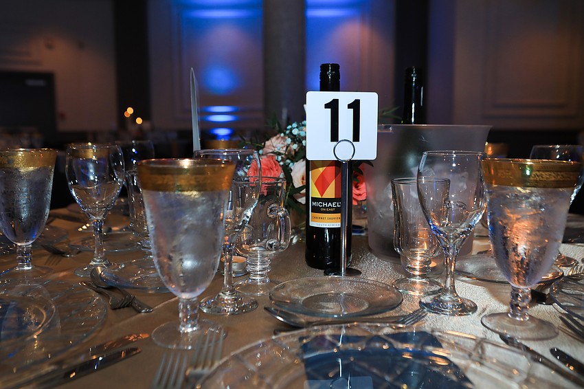 The event had an elegant winter aesthetic.