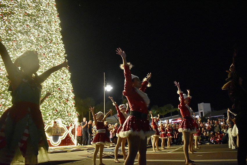 Future of Dance perform various holiday dance routines shortly after the tree lighting.