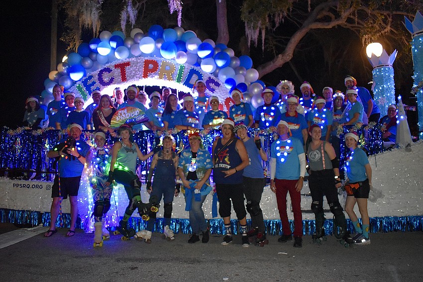 Project Pride float ready to stride down Main Street.