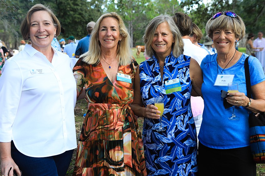 President Christine Johnson with Rhonda Deems, Sherry Davis and Polly Giuffrida