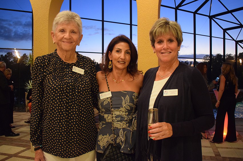 Lake Club's Nancy Lepain, Barbara Najmy and Lauren Hirsch, who are all a part of Lake Club's Giving Circle, attend the event to support Sisterhood for Good.