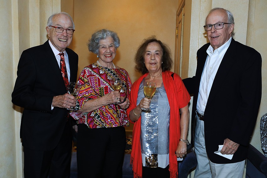 Andy and Felicia Hall with Camille and Bob Thinness