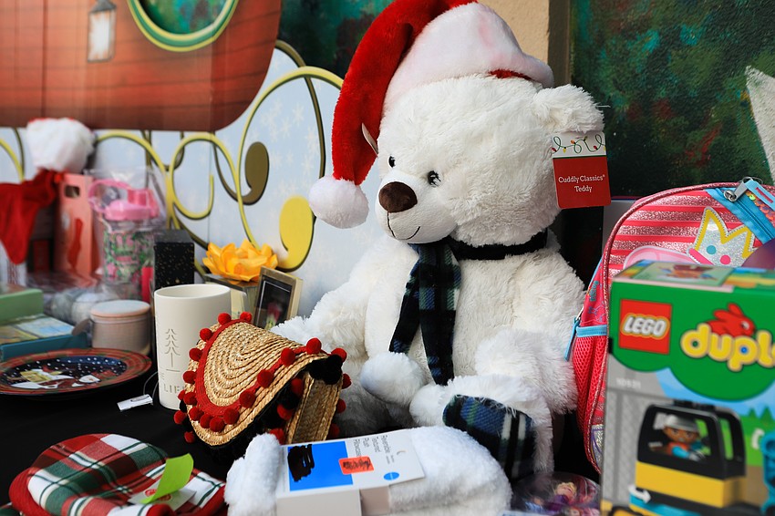 Guests dropped off gifts for survivors and families.