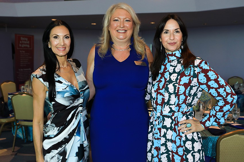 Co-chairwoman Maria Beck, CEO Sara Grivetti and co-chair Aimee Chouinard