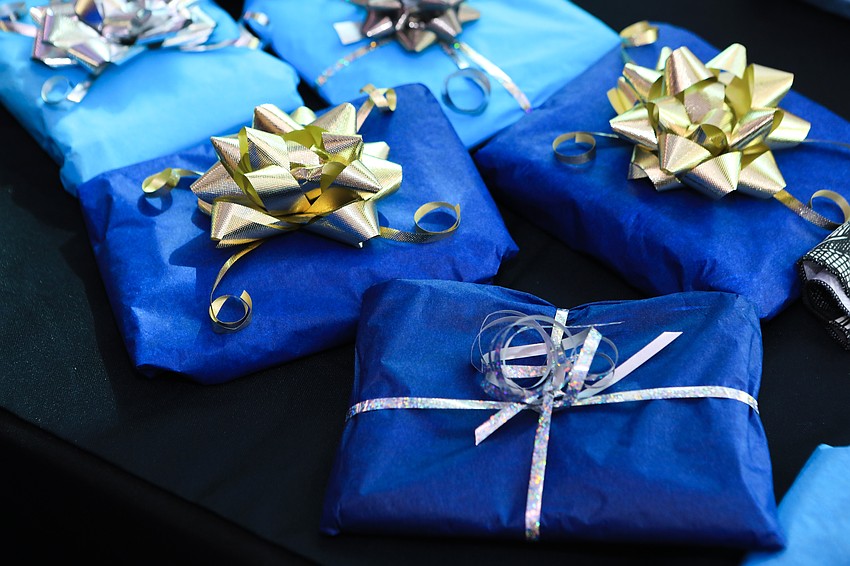Guests picked up gifts for a good cause.