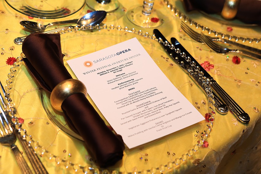 More than 100 people attended the opera dinner.