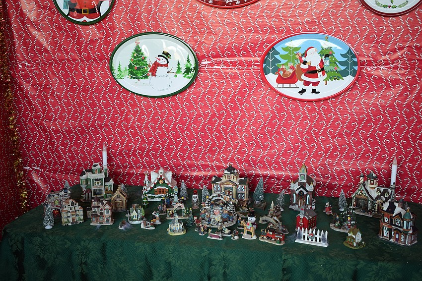 A miniature village display at a special Christmas event at Herrmann's Royal Lipizzan Stallions.