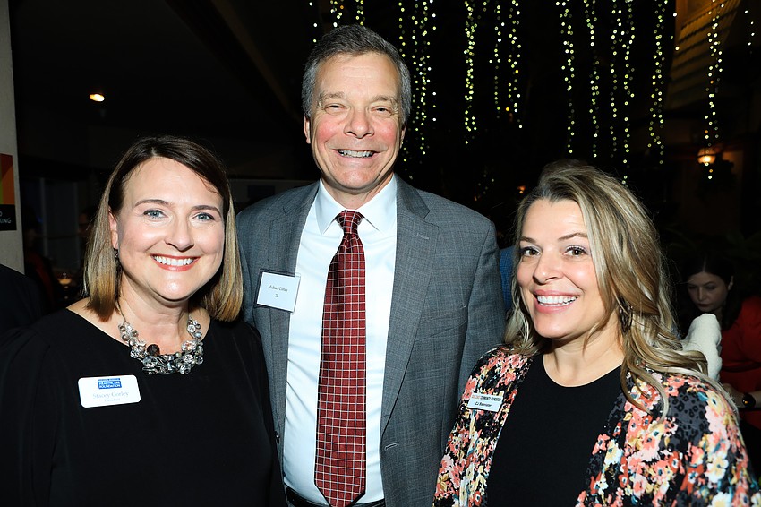 SMHF president Stacey Corley, Michael Corley and CJ Bannister