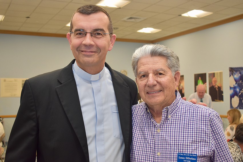 Father Robert Dziedziak and Lenny DiStefano
