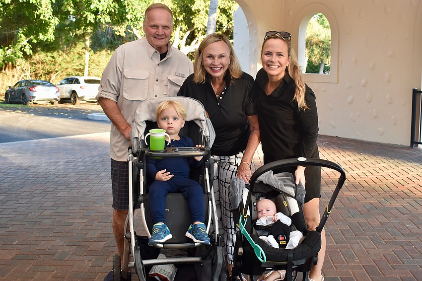 Dennis and Marilyn Swinteck with their daughter and grandchildren Stephanie, Michael and Max Milford.