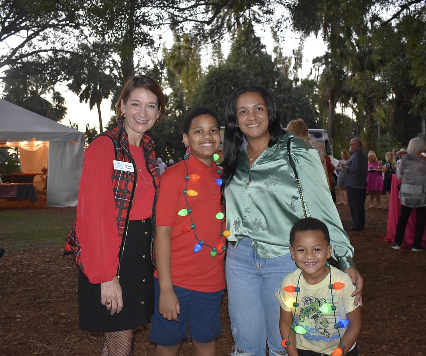 Community Impact Vice President Kirsten Russell, Oliver Elliott, Keely Ramsdell and Xavier Lawson.