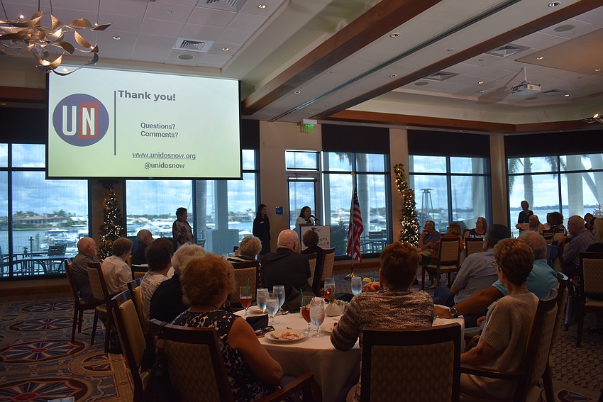 Longboat Key Democratic Club ask questions after the UnidosNow presentation.