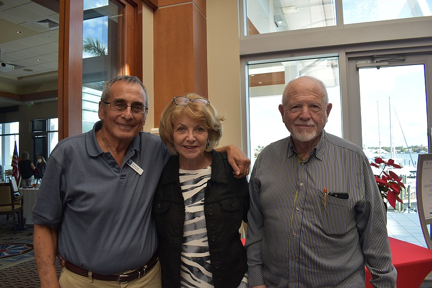 Longboat Key Democratic Club board members Howard Veit, Francine Achbar and Bob Gary.
