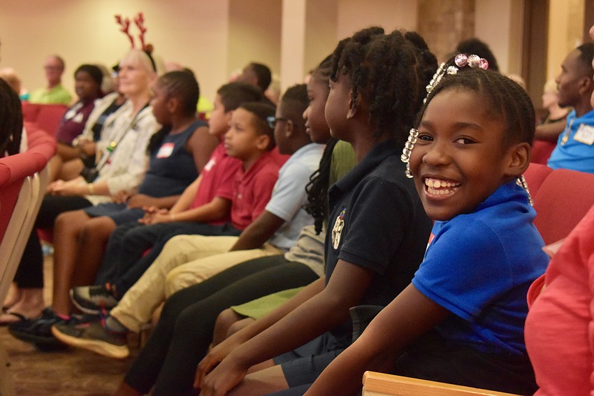 Riley Davis is all smiles.