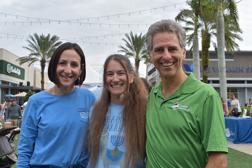 Rachel Benderson, Rabbi Elaine Glickman, and Rabbi Brenner Glickman represented Temple Emanu-El at the event.