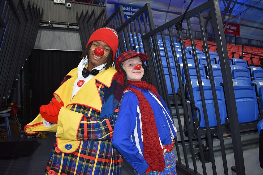 Elijah Clemons and Kepler Henry are one of the clowns in Sailor Circus Holiday Special.