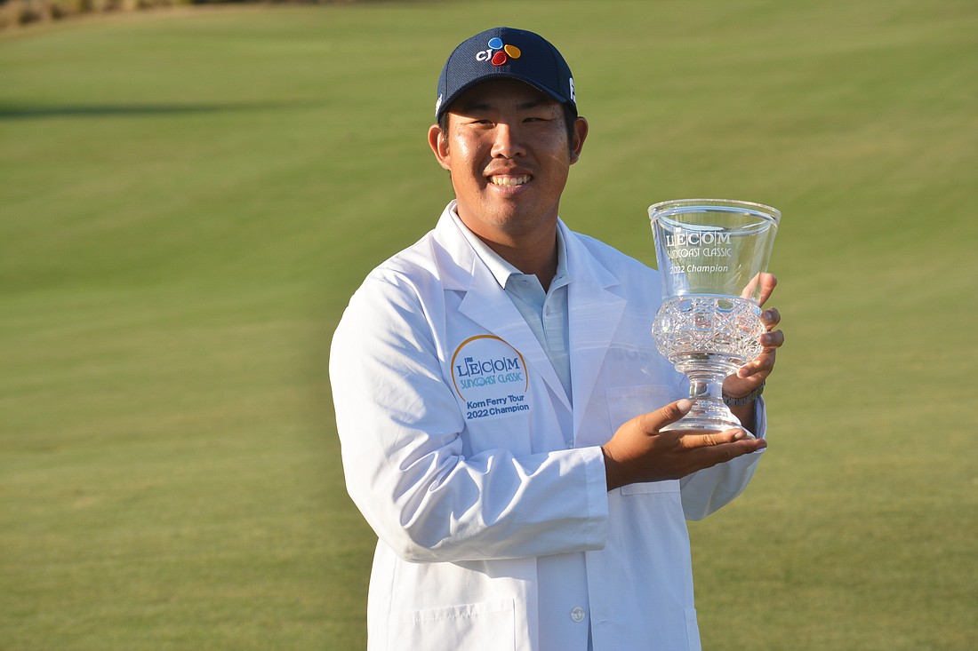 Byeong Hun An won the 2022 LECOM Suncoast Classic at Lakewood National Golf Club.