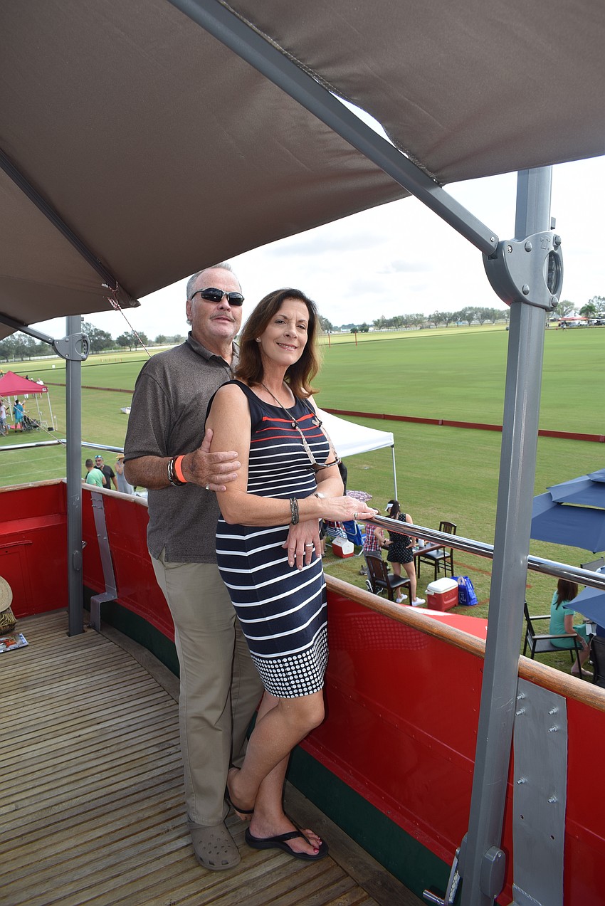 Placida's Richard and Patricia Bossey were the first patrons to reserve a spot in the new Hemingway English bus. They had a great view on the bus's upper deck.