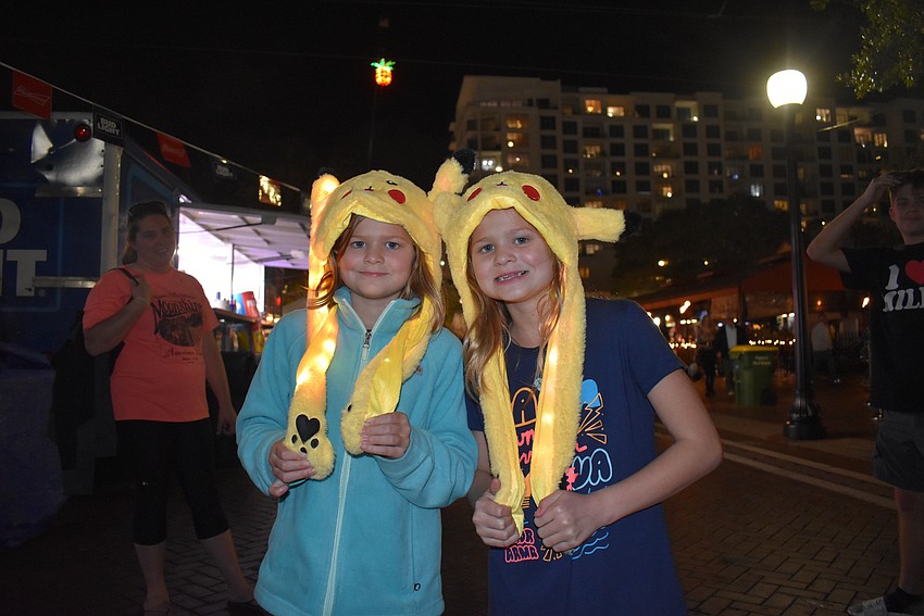 Haiven and Harper Moulds wear their pikachu hats for the new year.
