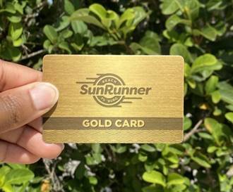 The SunRunner's first 500 riders will receive a gold card good for discounts at more than 30 local businesses. (Courtesy photo)